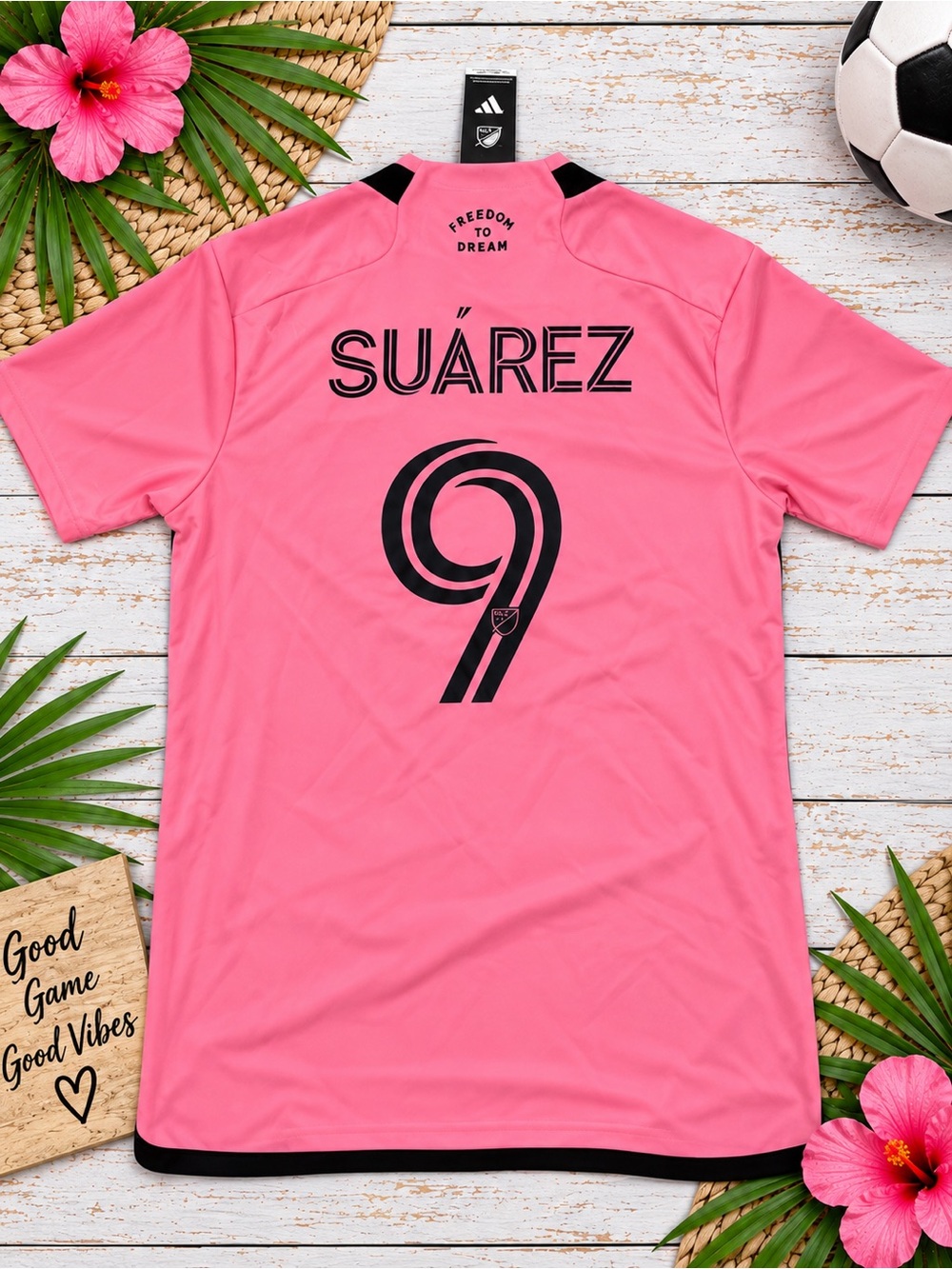 Adidas Inter Miami CF Luis Suárez #9 Pink Soccer Jersey NWT Size Small